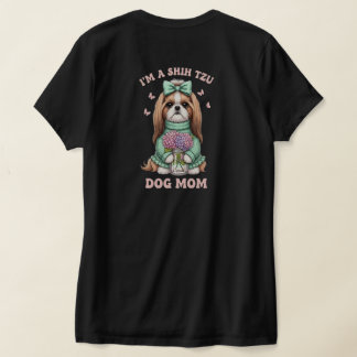 I'm a Shih Tzu Dog Mom - Cute Floral Sweater Desig