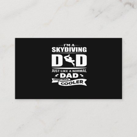 I'm A Skydiving Dad Tshirt Business Card