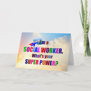 "I'm a Social Worker" popular design, Card