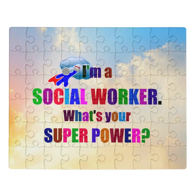 "I'm a Social Worker" popular design, Jigsaw Puzzle (Puzzle Horizontal)