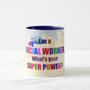 "I'm a Social Worker" popular design, Mug