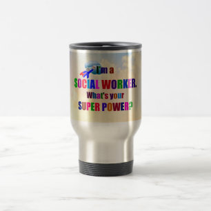 "I'm a Social Worker" popular design, Travel Mug