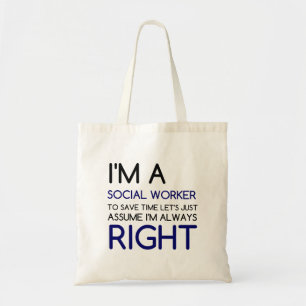 I'M A SOCIAL WORKER TOTE BAG