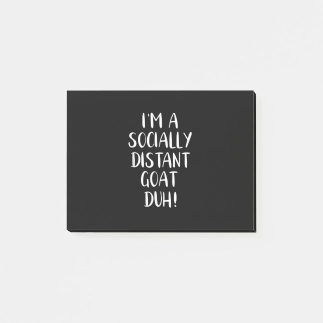 I'm a Socially Distant Goat Funny Halloween Post-it Notes (Front)