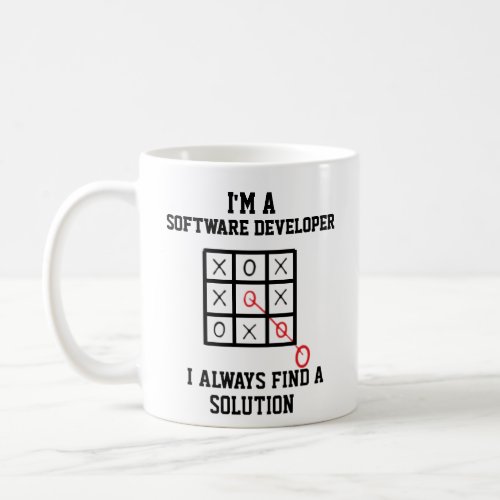 Im A Software Developer I Always Find A Solution  Coffee Mug