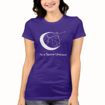 I'm a Space Unicorn tshirt (dark colors)
