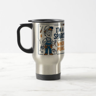 I'm a Sparky Electricians Gift Travel Mug