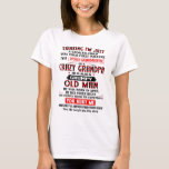 I'm A Spoiled Granddaughter Of a Crazy Grandpa T-Shirt<br><div class="desc">I'm A Spoiled Granddaughter Of a Crazy Grandpa</div>