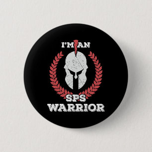 I'm A Sps Warrior Stiff Person Syndrome Awareness Button