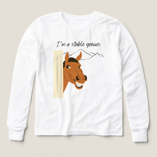 I'm a Stable Genius Tri-Blend Shirts (Design Front)