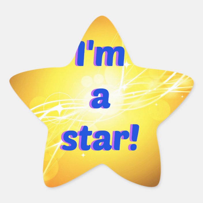 I'm a Star Stickers, Glossy Star Sticker | Zazzle.com