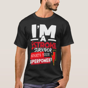 I'm A Stroke Survivor Stroke Awareness Red Ribbon T-Shirt