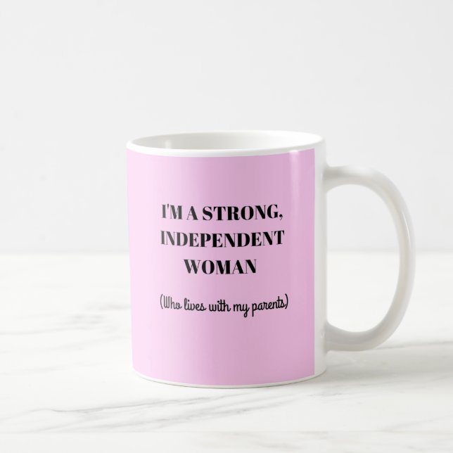 I'm a Strong Independent Woman - Funny Mug (Right)
