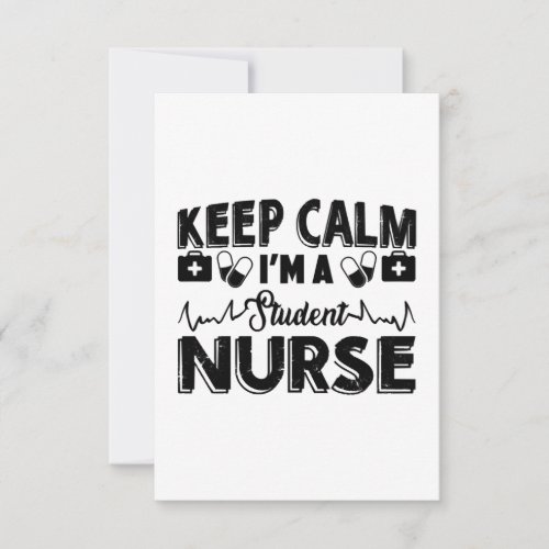 Im A Student Nurse Thank You Card