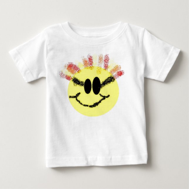I'm a Sunshine Baby! White Baby T-Shirt (Front)