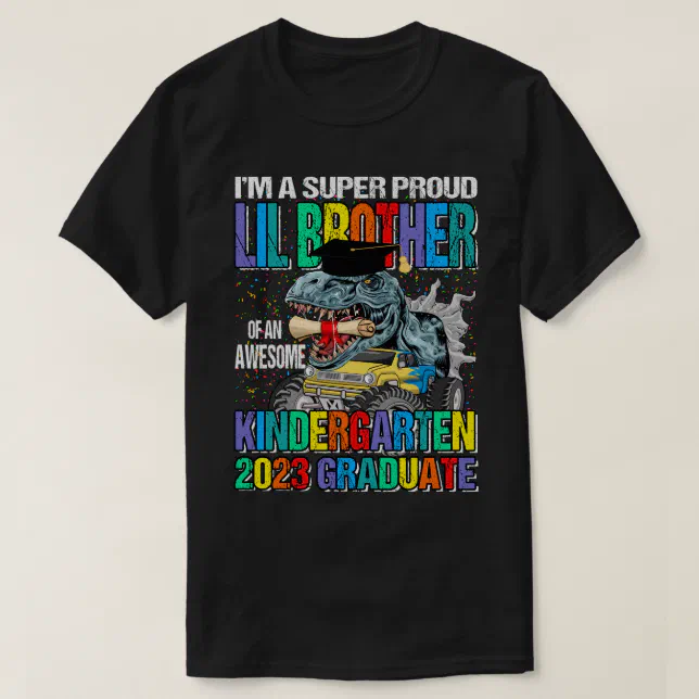 cassette Naar de waarheid Mevrouw I'm A Super Proud Lil Brother Of An Awesome Kinder T-Shirt | Zazzle