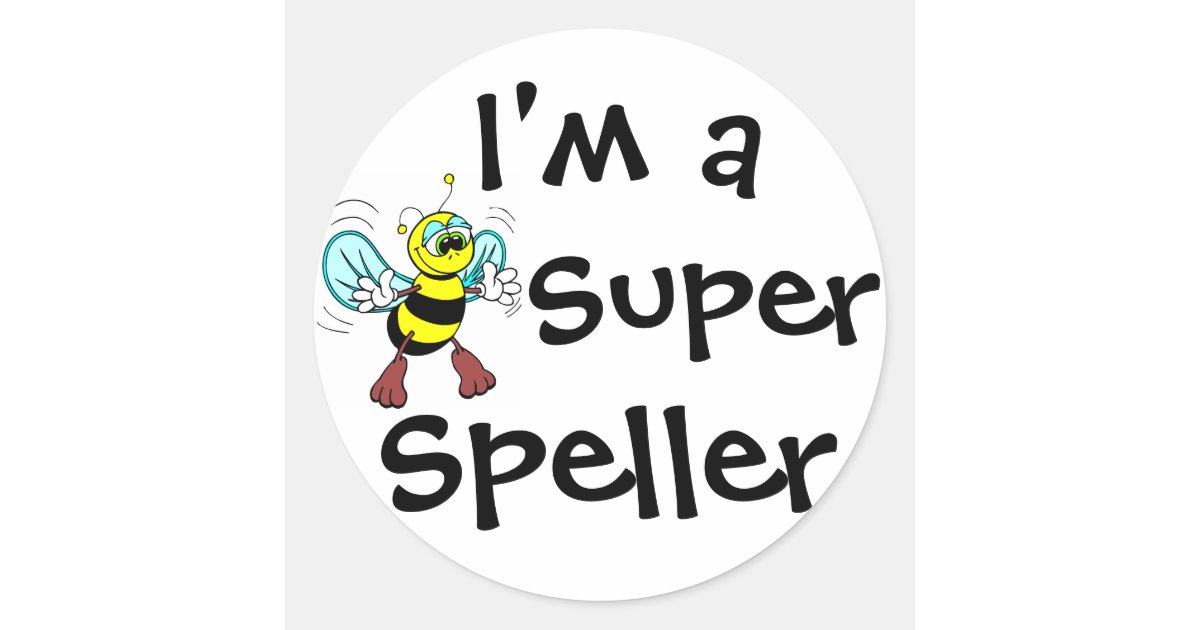 i 39 m a super speller classic round sticker zazzle com pregnancy christmas gifts
