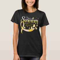 I'm A Survivor Bladder Cancer Awareness Butterfly  T-Shirt