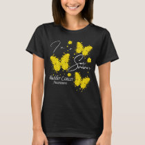 I'm A Survivor Bladder Cancer Awareness Butterfly T-Shirt