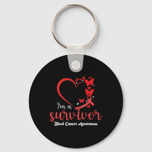 I'm A Survivor Blood Cancer Awareness Women Keychain
