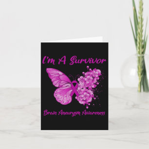 I'm A Survivor Brain Aneurysm Awareness Card