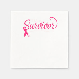 I'm A Survivor Breast Cancer Awareness Napkins