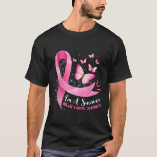 I'm A Survivor Breast Cancer Awareness Pink Ribbon T-Shirt