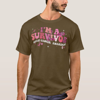 I'm A Survivor Breast Cancer Awareness Pink Ribbon T-Shirt