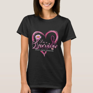 I'm A Survivor Breast Cancer Awareness Pink Ribbon T-Shirt