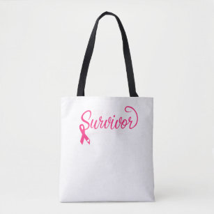 St Louis Cardinals Pink Ribbon Breast Cancer Awareness Cotton Canvas Tote  Bag