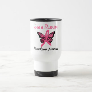 I'm a Survivor Breast Cancer Travel Mug