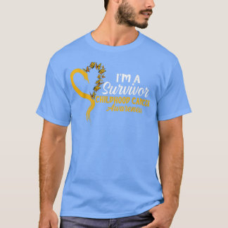 I'm A Survivor Butterfly Childhood Cancer Awarenes T-Shirt
