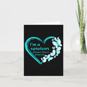 Im A Survivor Butterfly Ovarian Cancer Awareness W Card