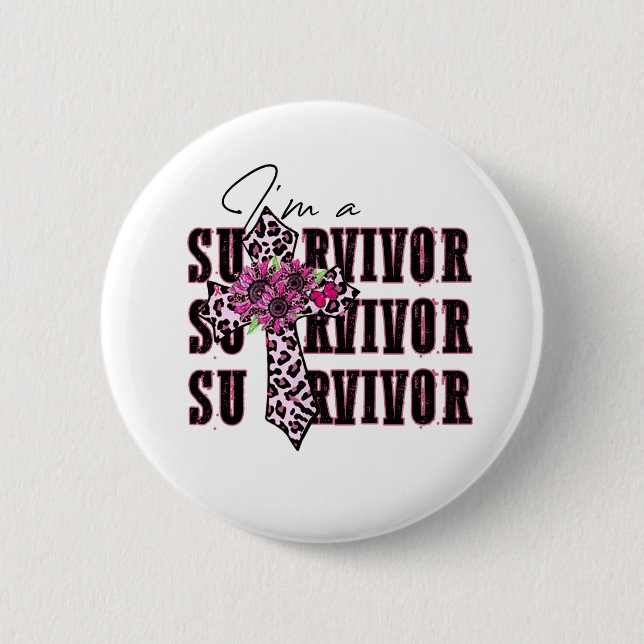 I'm a survivor  button (Front)