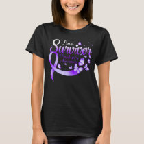 I'm A Survivor Crohn's Awareness Butterfly Ribbon  T-Shirt