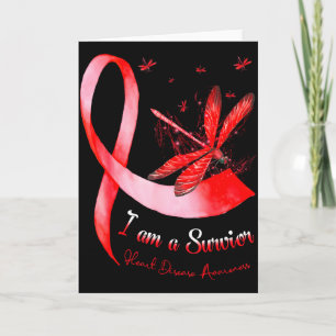 Im A Survivor Heart Disease Awareness Month Red Ri Card