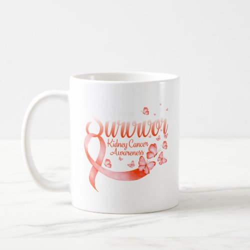Im A Survivor Kidney Cancer Awareness Butterfly Coffee Mug