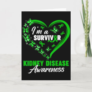 Im A Survivor Kidney Disease Awareness Green Butte Card