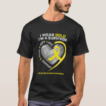 I'm A Survivor Kids Childhood Cancer Awareness Mon T-Shirt