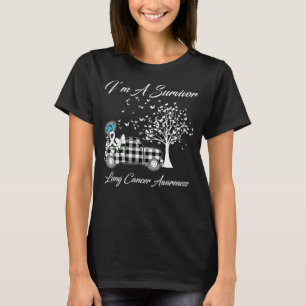 I'm A Survivor Lung Cancer Awareness Tree Truck T-Shirt