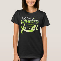 I'm A Survivor Lymphoma Awareness Butterfly Ribbon T-Shirt