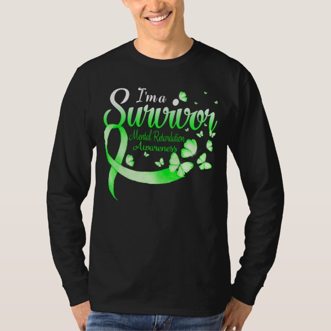 I'm A Survivor Mental Retardation Awareness Butter T-Shirt (Front)