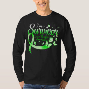 I'm A Survivor Organ Transplant Awareness Butterfl T-Shirt