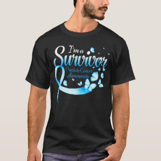 I'm A Survivor Prostate Cancer Awareness Butterfly T-Shirt