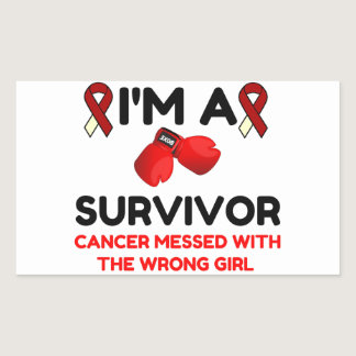 I'm A Survivor Rectangular Sticker