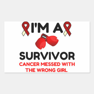 I'm A Survivor Rectangular Sticker
