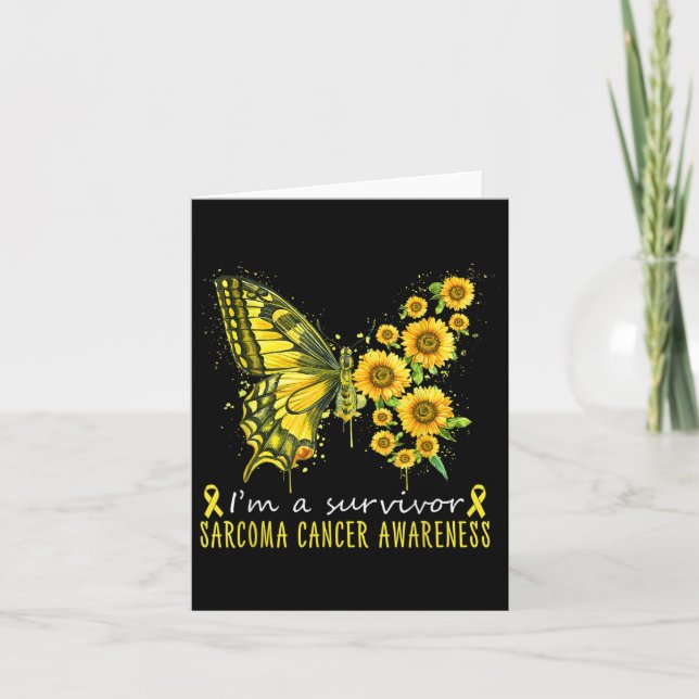 Im A Survivor Sarcoma Cancer Awareness  Card (Front)