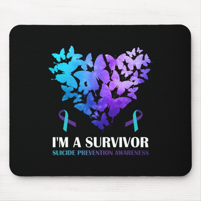I'm A Survivor Suicide Prevention Awareness Butter Mouse Pad (Front)