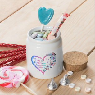 I'm A Survivor Thyroid Cancer Awareness Candy Jar