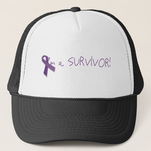 I'm a SURVIVOR! Trucker Hat (Front)